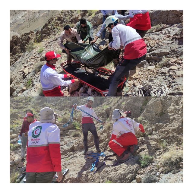 سقوط از کوه‌های اودرج رفسنجان موجب مرگ یک نفر شد
