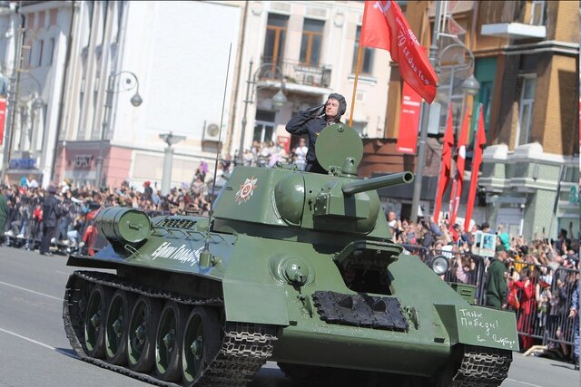 رژه نظامی «روز پیروزی» در میدان سرخ مسکو