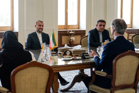 دیدار گیر پترسون، نماینده ویژه دبیرکل سازمان ملل در امور سوریه با حسین امیرعبداللهیان، وزیر امور خارجه