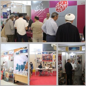 پاسخگویی مدیران معاونت مطبوعاتی به رسانه‌ها در نمایشگاه کتاب