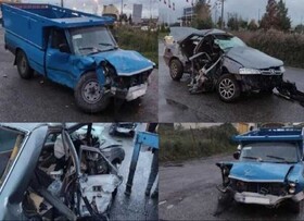 تصادف دو خودرو در هرمزگان، هفت نفر را به کام مرگ کشاند