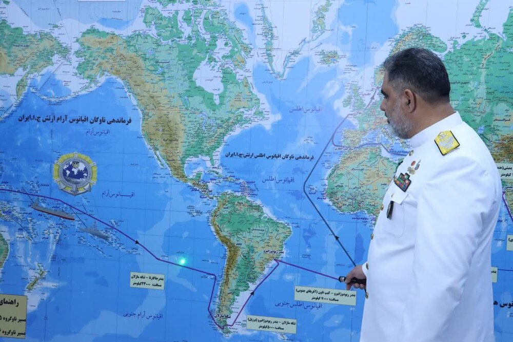 امیر دریادار ایرانی:نیروی دریایی ارتش به دنبال حضور موثر در عرصه بین‌المللی است