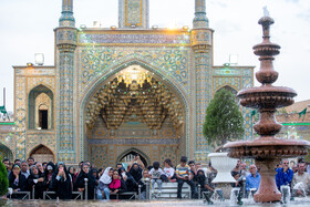 مراسم تعویض پرچم و نقاره زنی شب میلاد حضرت فاطمه معصومه(س) - قم