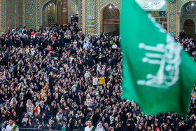 مراسم تعویض پرچم و نقاره زنی شب میلاد حضرت فاطمه معصومه(س) - قم