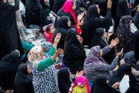 مراسم تعویض پرچم و نقاره زنی شب میلاد حضرت فاطمه معصومه(س) - قم