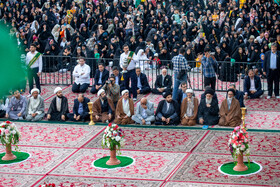 مراسم تعویض پرچم و نقاره زنی شب میلاد حضرت فاطمه معصومه(س) - قم