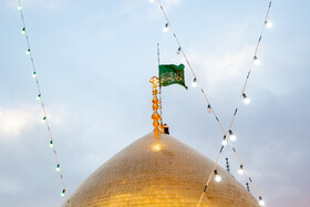 مراسم تعویض پرچم و نقاره زنی شب میلاد حضرت فاطمه معصومه(س) - قم