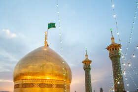 مراسم تعویض پرچم و نقاره زنی شب میلاد حضرت فاطمه معصومه(س) - قم