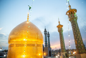 مراسم تعویض پرچم و نقاره زنی شب میلاد حضرت فاطمه معصومه(س) - قم