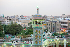 مراسم تعویض پرچم و نقاره زنی شب میلاد حضرت فاطمه معصومه(س) - قم