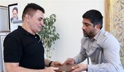 دیدار علیرضا دبیر و محمد بنا در قزاقستان + فیلم