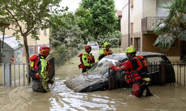 خسارات سنگین سیل در ایتالیا و هشدار قرمز برای برخی مناطق