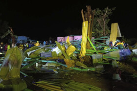 ۷ کشته در حادثه ریزش سقف یک مدرسه‌ در تایلند