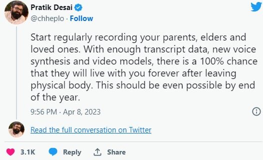 با هوش مصنوعی مردهها را زنده کنید!