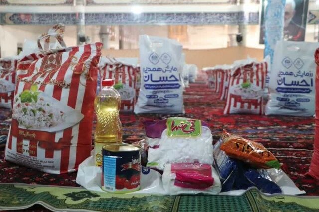 بهرهبرداری از آبرسانی به روستاهای کازرون/توزیع بستههای معیشتی