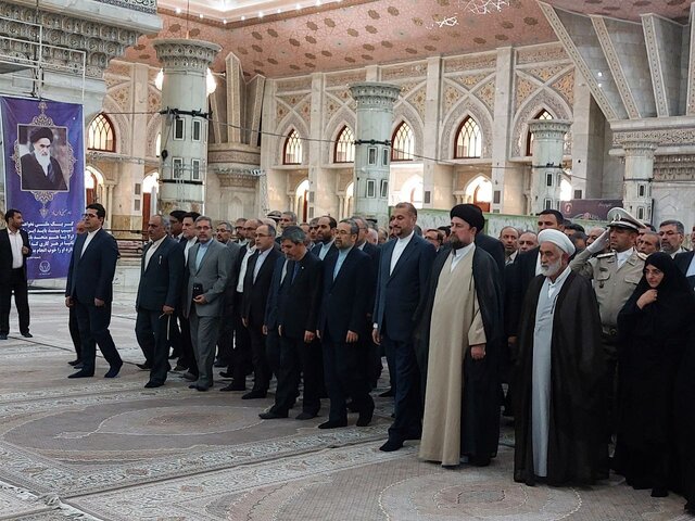 تجدید میثاق مقامات وزارت خارجه و سفرای ایران در خارج از کشور با آرمان های بنیانگذار انقلاب تجدید میثاق مقامات وزارت خارجه و سفرای ایران در خارج از کشور با آرمان های بنیانگذار انقلاب
