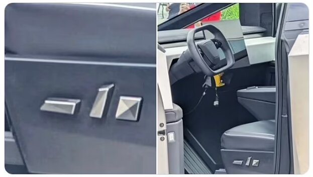 انتشار نخستین تصاویری که ادعا میشود متعلق به داخل «سایبرتراک» است