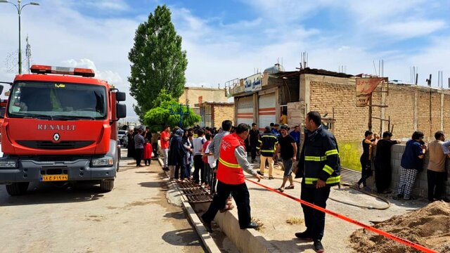 آتش سوزی یک کارگاه چوب بری در مادوان بویراحمد