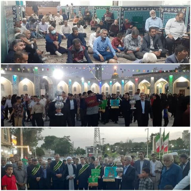 حضور خادمان حرم حضرت معصومه سلامالله علیها در استان کرمان