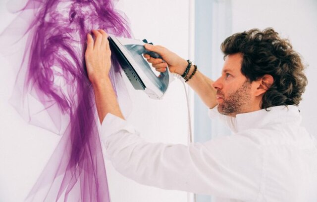 خلق پرترههای سهبعدی با پارچههای توری + تصاویر