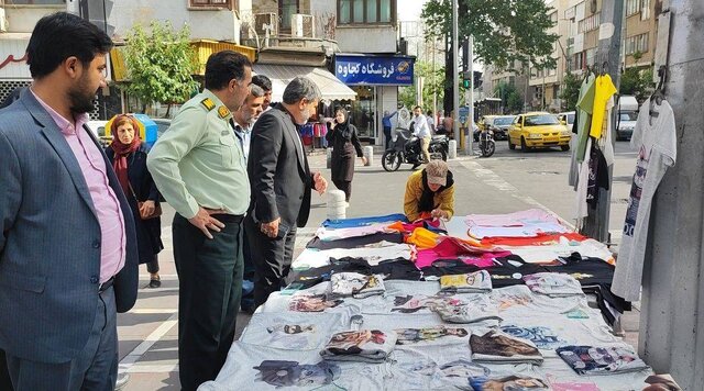 ساماندهی بساط دستفروشان در مرکز تهران