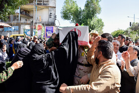 تشییع پیکر«شهید احمدی» در بجنورد