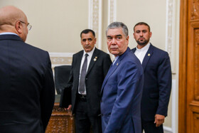 دیدار رهبر ملی ترکمنستان با رییس مجلس شورای اسلامی