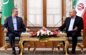 تاکید قالیباف و رئیس مجلس خلق مصلحتی ترکمنستان بر توسعه روابط تجاری دوجانبه