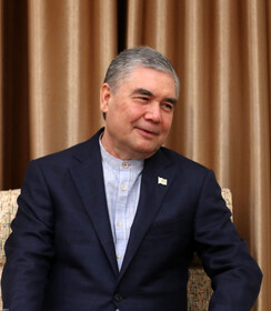 دیدار رئیس شورای مصلحت خلق ترکمنستان با مقام معظم رهبری