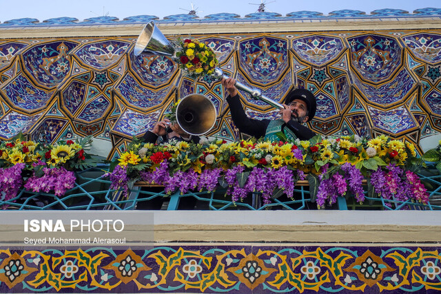 عکس از آرشیو «نقارهنوازی» سنت ۵۰۰ ساله حرم رضوی