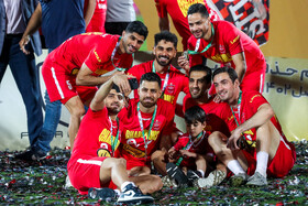 جشن قهرمانی پرسپولیس در جام حذفی فوتبال ایران