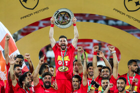 جشن قهرمانی پرسپولیس در جام حذفی فوتبال ایران