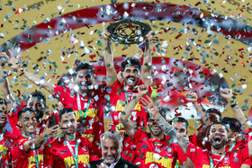 جشن قهرمانی پرسپولیس در جام حذفی فوتبال ایران