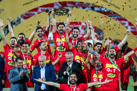 جشن قهرمانی پرسپولیس در جام حذفی فوتبال ایران
