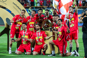 جشن قهرمانی پرسپولیس در جام حذفی فوتبال ایران