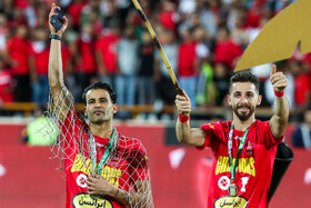 جشن قهرمانی پرسپولیس در جام حذفی فوتبال ایران
