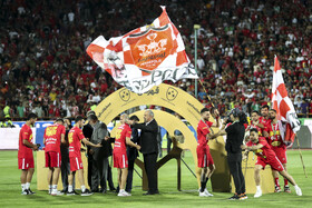 جشن قهرمانی پرسپولیس در جام حذفی فوتبال ایران