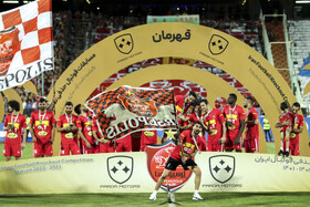 جشن قهرمانی پرسپولیس در جام حذفی فوتبال ایران