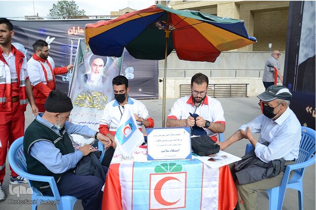 جزییات خدمات امدادی هلال احمر در مراسم ارتحال امام خمینی(ره)