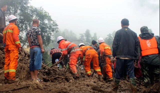 رانش زمین در چین - عکس آرشیوی - ۲۰۱۷/ منبع: رویترز رانش زمین در چین جان ۱۴ نفر را گرفت