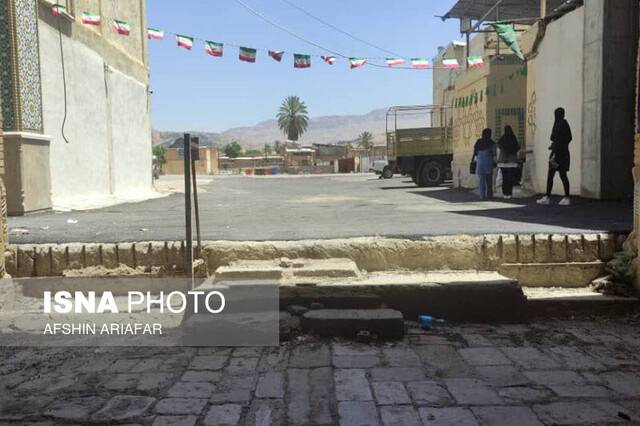 منظر مسجد هزارساله شیراز در معرض آسیب