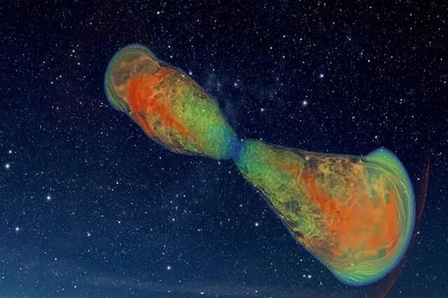 شبیهسازی مرگ یک ستاره غولپیکر شبیهسازی مرگ یک ستاره غولپیکر