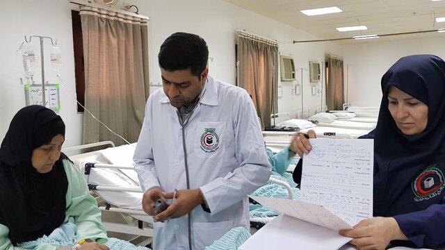 عکس دریافتی از هلال احمر. ۱۰ مرکز درمانی آماده ارائه خدمت به حجاج ایرانی / کنترل مستمر سلامت زائران