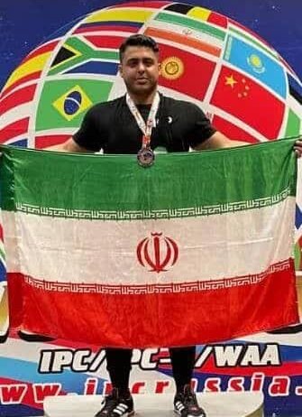 ورزشکار بمی نائب قهرمان مسابقات پرس سینه جهان شد