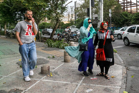 وزش باد شدید در تهران