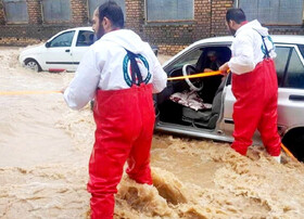 امدادرسانی هلال‌ احمر کرمان به ۴۸۰ نفر در سیل اخیر/ پایان عملیات امدادونجات