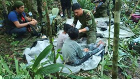 ۴ کودک کلمبیایی ۴۰ روز پس از سانحه هوایی در جنگل زنده پیدا شدند
