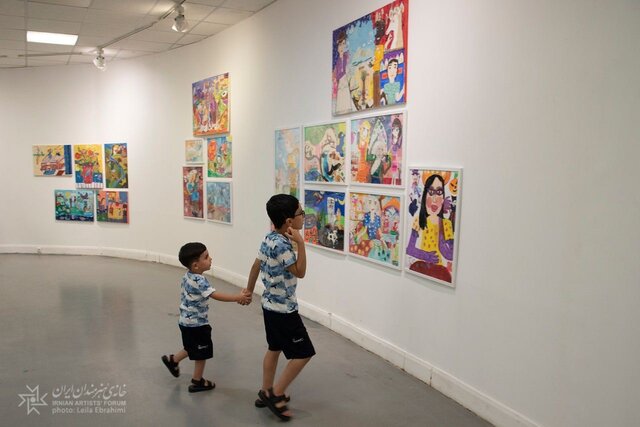 نقاشیهای «پلکان» در خانه هنرمندان ایران