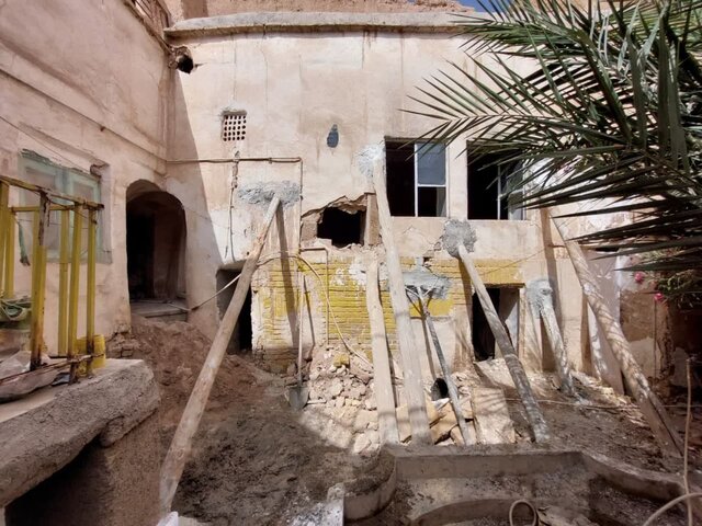 خانه تاریخی حفاری شده-سمنان مرمت دو بنا در بافت تاریخی سمنان