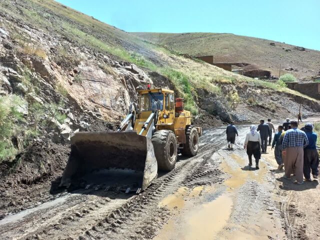 آخرین وضعیت روستای سیل‌زده عالیجان در سنندج